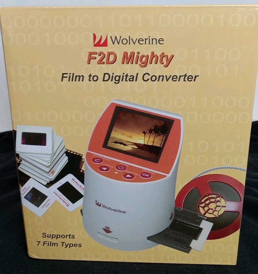 Wolverine F2D Mighty 7-Film to Digital Converter 20 Megapixels  NEW