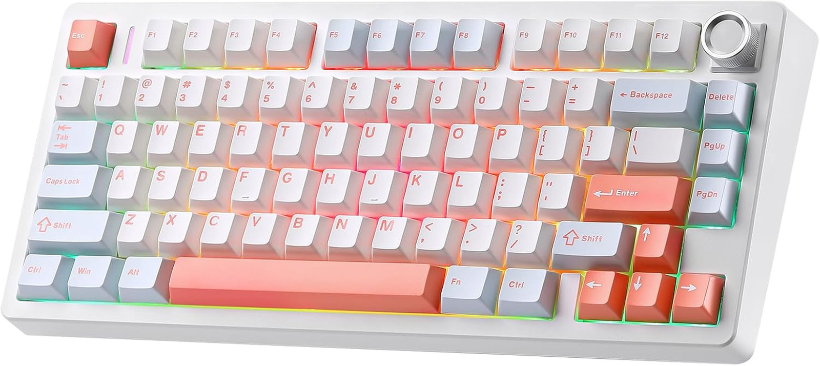 Teclado Mecanico Inalambrico Gamer N75 V2 2.4GHz Bluetooth de Cableado