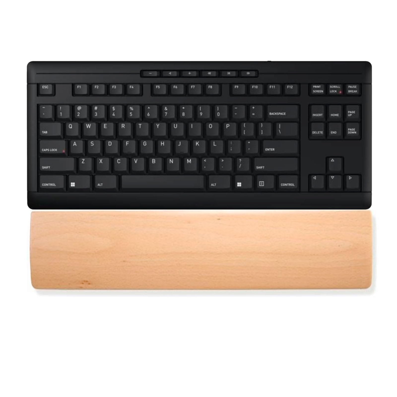 Wooden Wrist Rest for Mechanical Keyboards, Support pad for Palm, Ergonomic R...