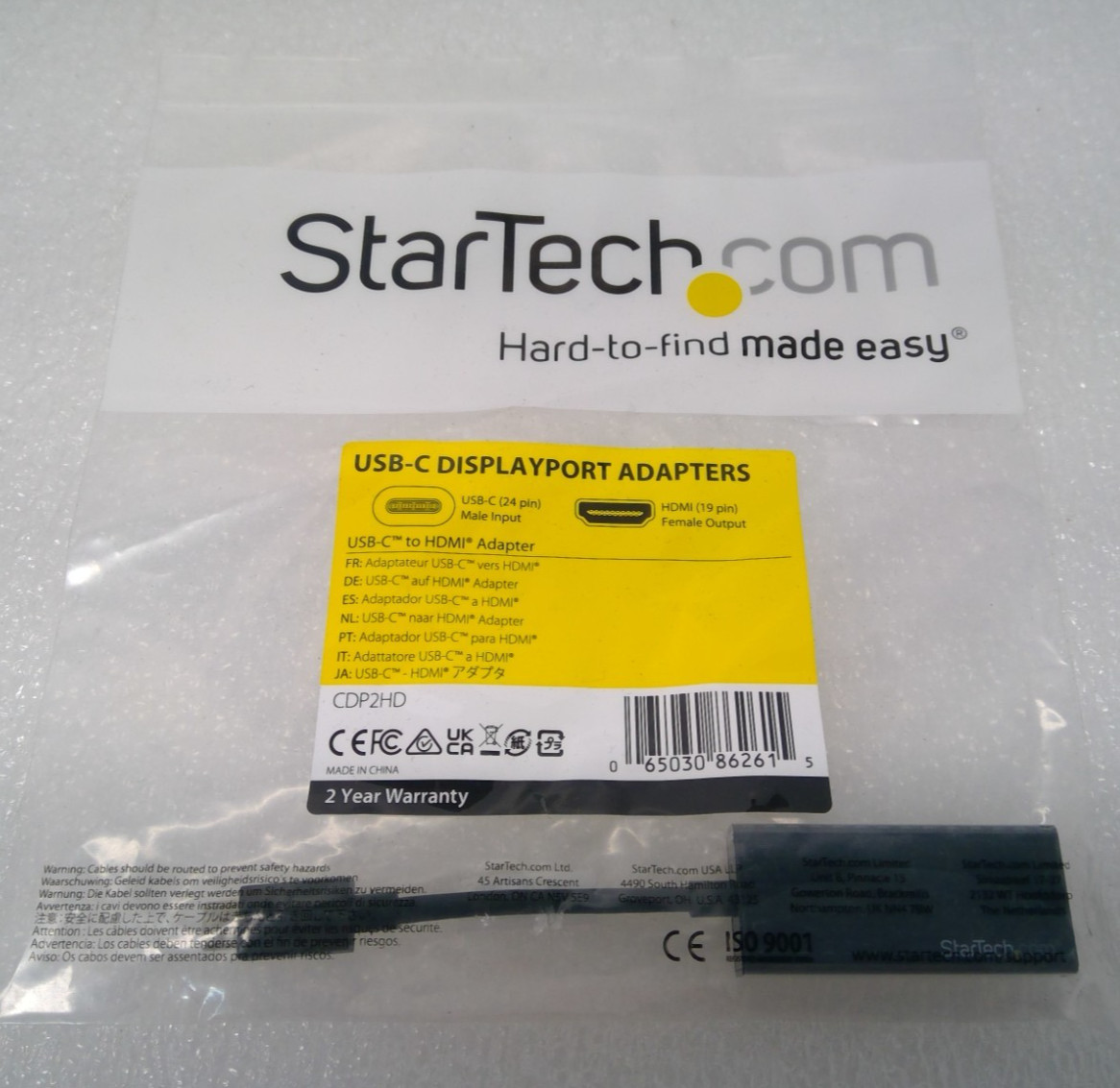 Startech.com USB-C Adapter USB-C to HDMI Adapter CDP2HD