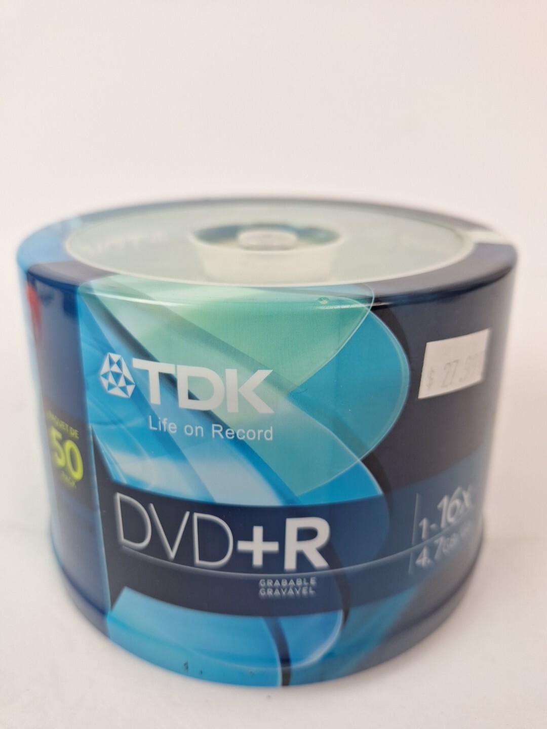 New In Package - TDK 48519 DVD+R 16X 4.7GB 50-pk Spindle