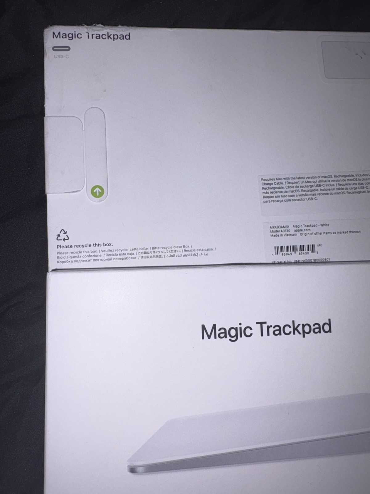Apple Magic Trackpad Multi-Touch Surface USB-C New Open Box | A3120 MXK93AM/A