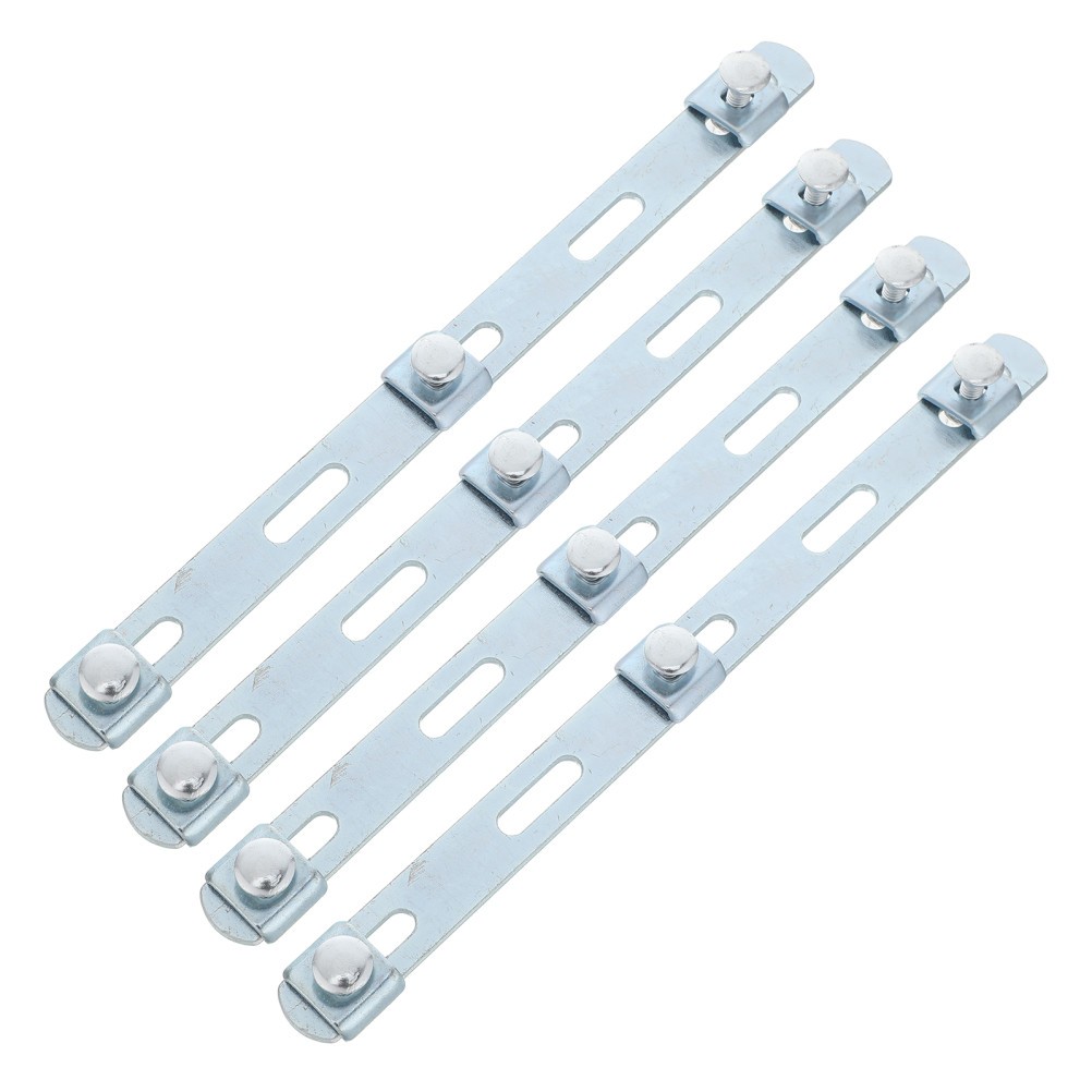 4 Pcs Grid Bridge Holder Cable Tray Reinforcement Strip Galvanized Mesh Clips