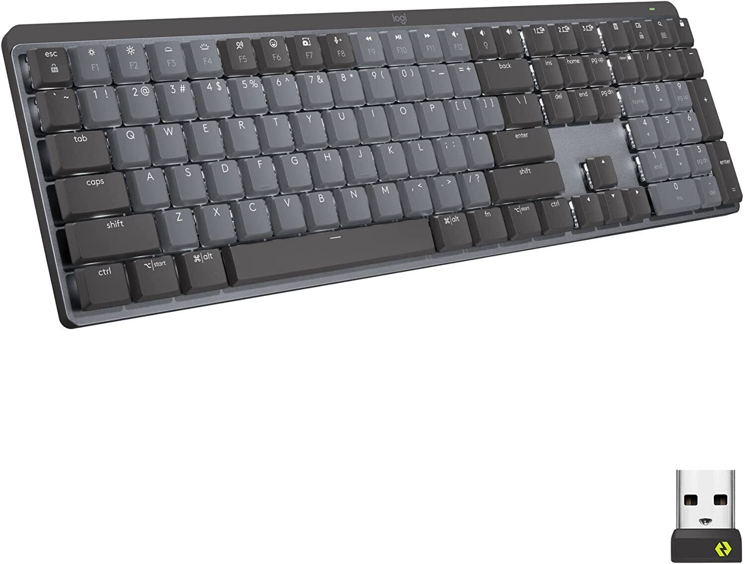 Logitech MX Mechanical Wireless Keyboard - Graphite (Clicky Switches)