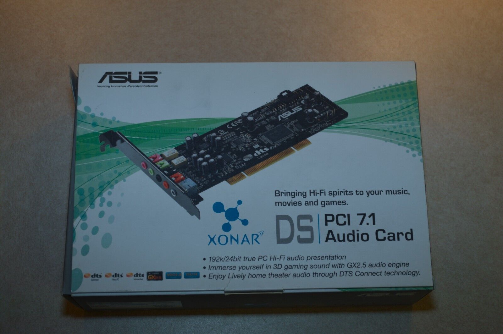 Asus Xonar DS/A 7.1 Audio Card 192k/24bit PCI