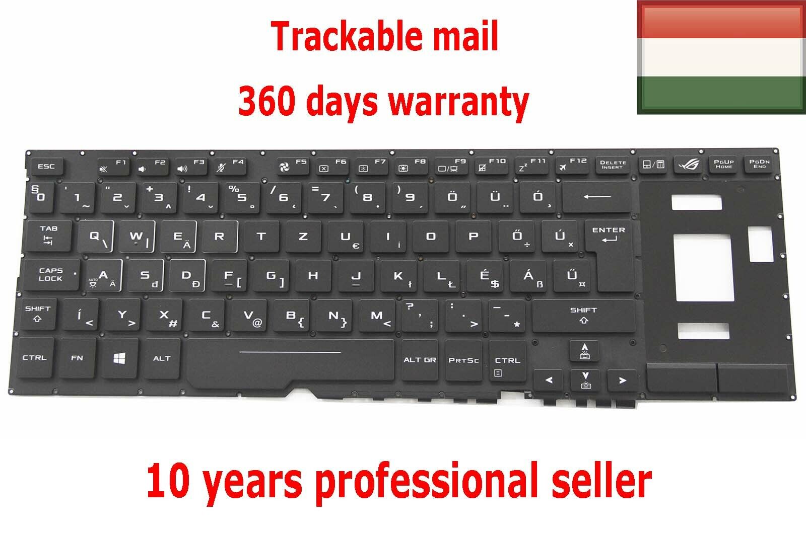 Hungarian Keyboard for Asus GX501 GX501VS GX501VSK GX501VIK Backlit Not English