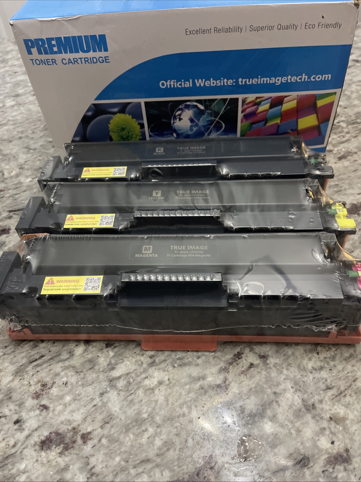3PK Toner Compatible With HP 202A CF500A,CF502A,CF503A