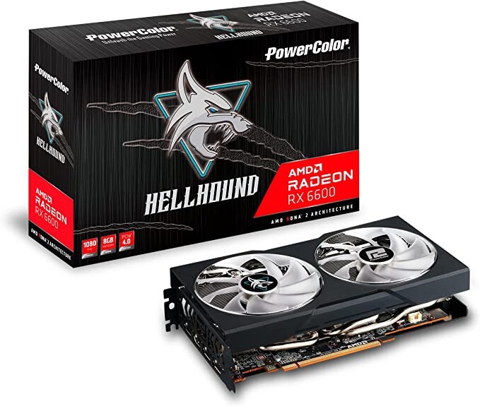 *NEW IN HAND* PowerColor AMD Radeon RX 6600 HELLHOUND 8GB GDDR6 🚚FREE SHIPPING