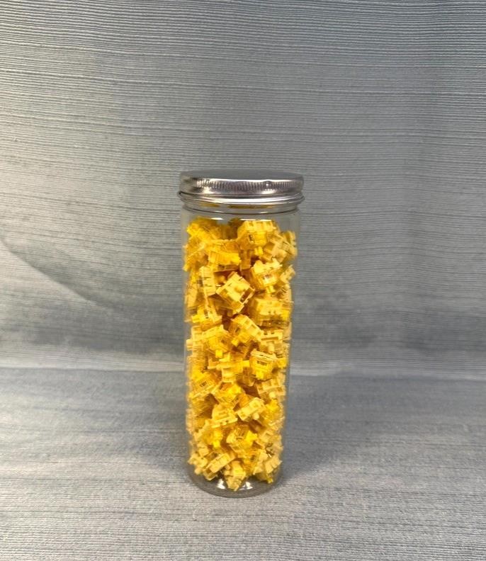 Gateron Phantom Yellow Tactile and Optical Keyboard Switches 2 Prong NEW 100 pc