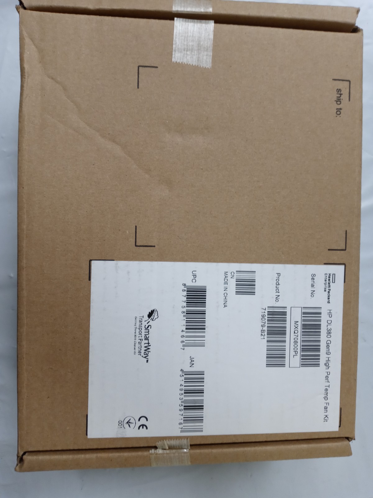 HP 719079-B21 NEW HIGH PERFORMANCE FAN KIT FOR PROLIANT DL380 G9 SERVER
