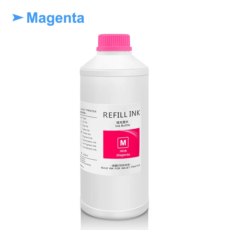 1000ML/Bottle DTG Ink Textile InK For Eps 1390 R1900 R2000 F2000 F2100 Printers