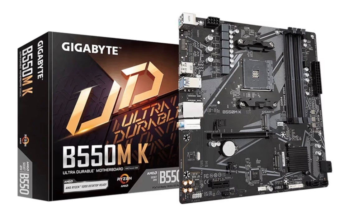 B550M K AMD AM4 Micro-ATX Motherboard, Supports Ryzen 5000/4000/3000 Series