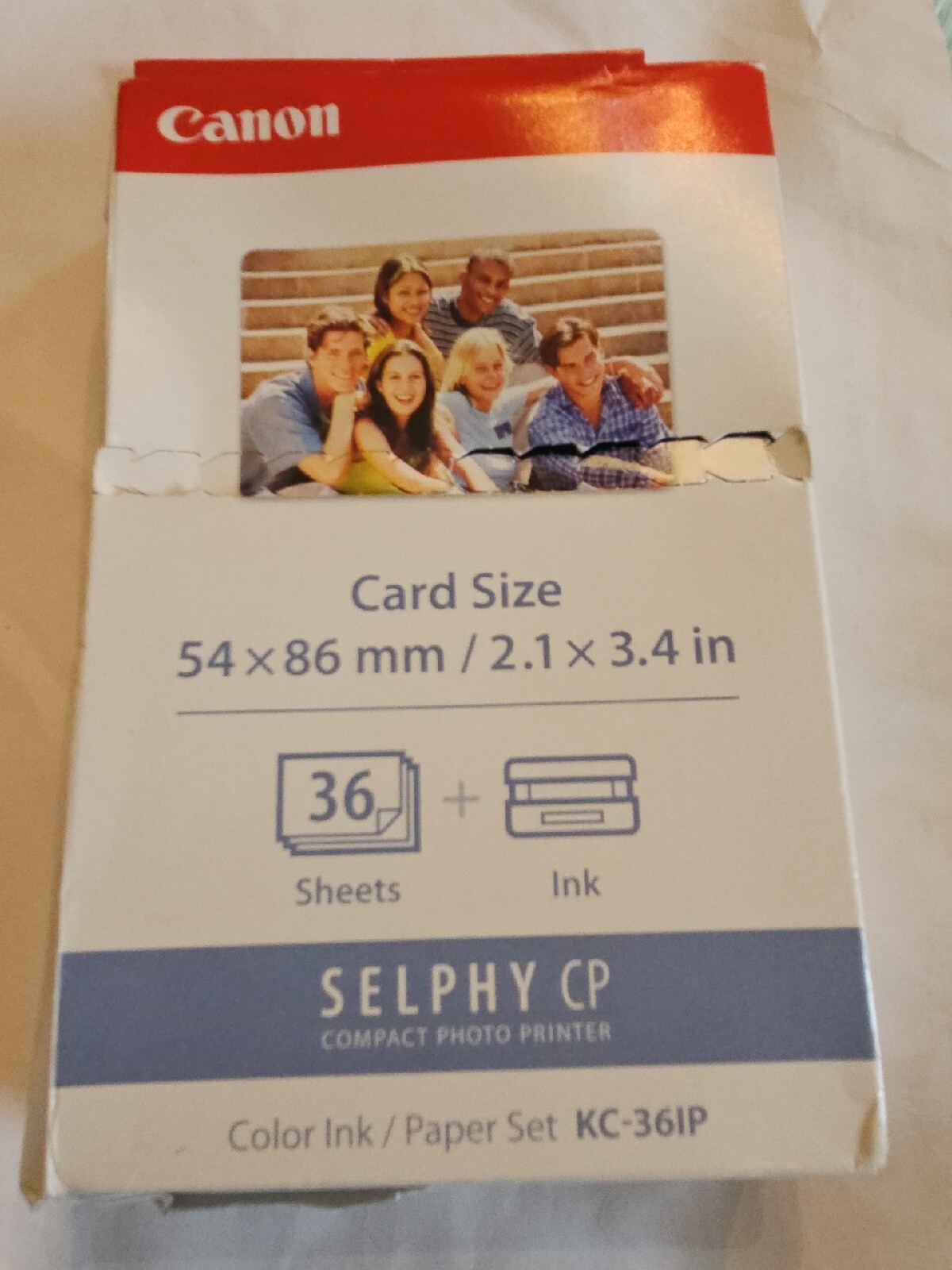 Canon Color Ink/Paper Set KC-361P (for CP100,200,300) 36 Sheets New/Sealed