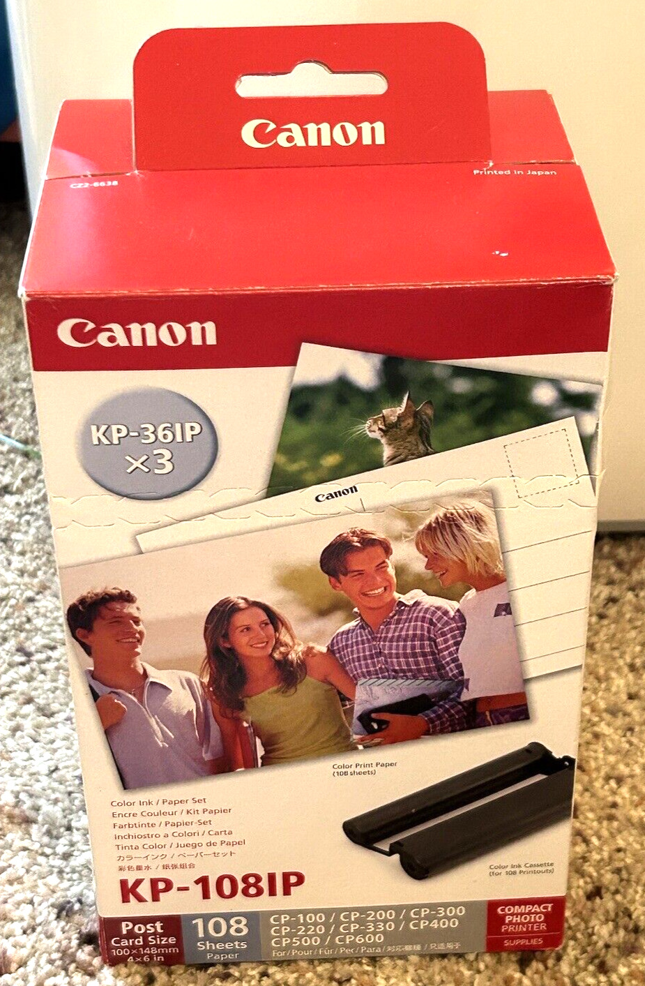 Canon 3 Color Ink Cartridges KP-361P & 108 Sheets Print Paper KP-1081P NEW *READ
