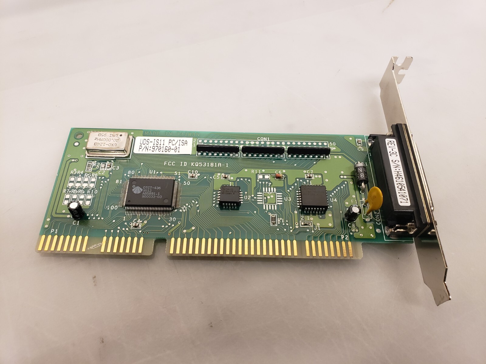 NEW UDS-IS11 SCSI Port Controller Card 970160-01 REV-3C 16-BIT ISA BUS PC AT