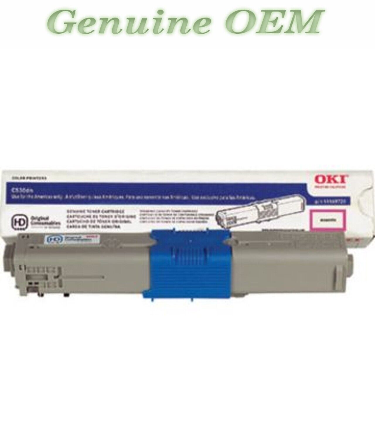 44469720 Original OEM Okidata Toner Cartridge, Magenta High Yield Genuine Sealed