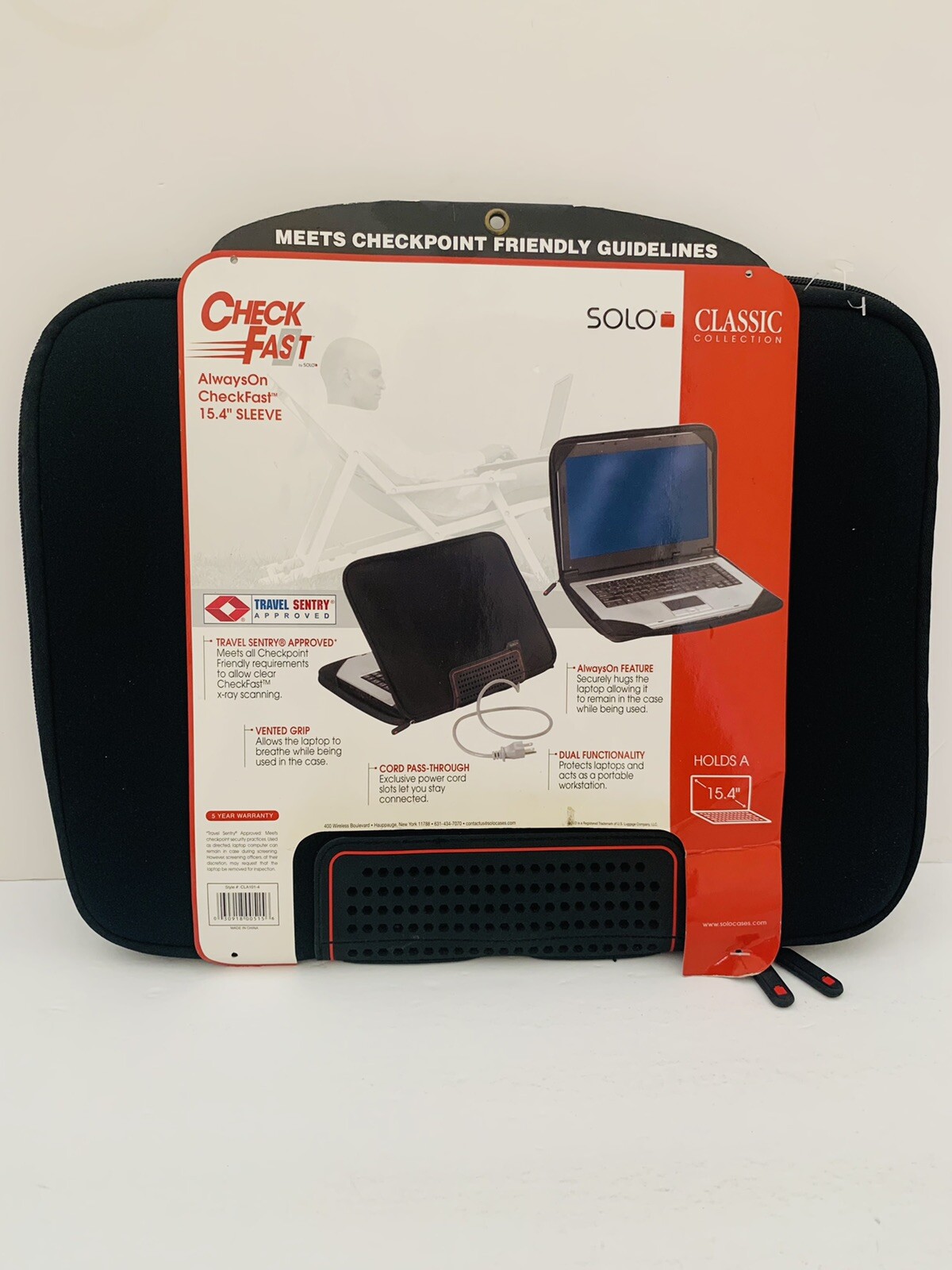 Check Fast Solo 15.4" Laptop Travel Sleeve Case
