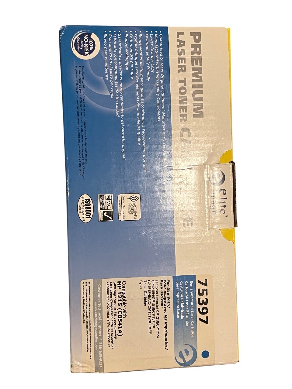 Elite Image 75397 Toner  (CB541A) Cyan - Compatible With HP1215