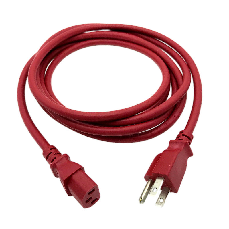 10' Red Power Cable for ROCKVILLE RPG2X15 POWERED SPEAKERS
