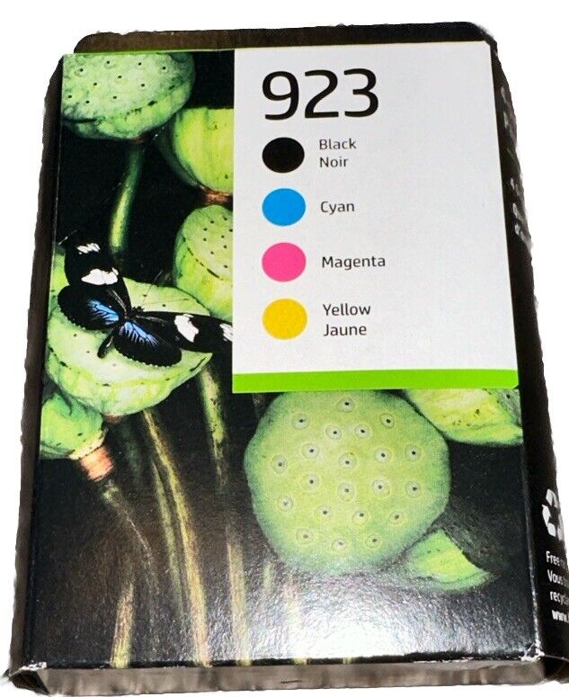 HP - 923 4-Pack Standard Capacity Ink Cartridges - Black/Magenta/Yellow/Cyan