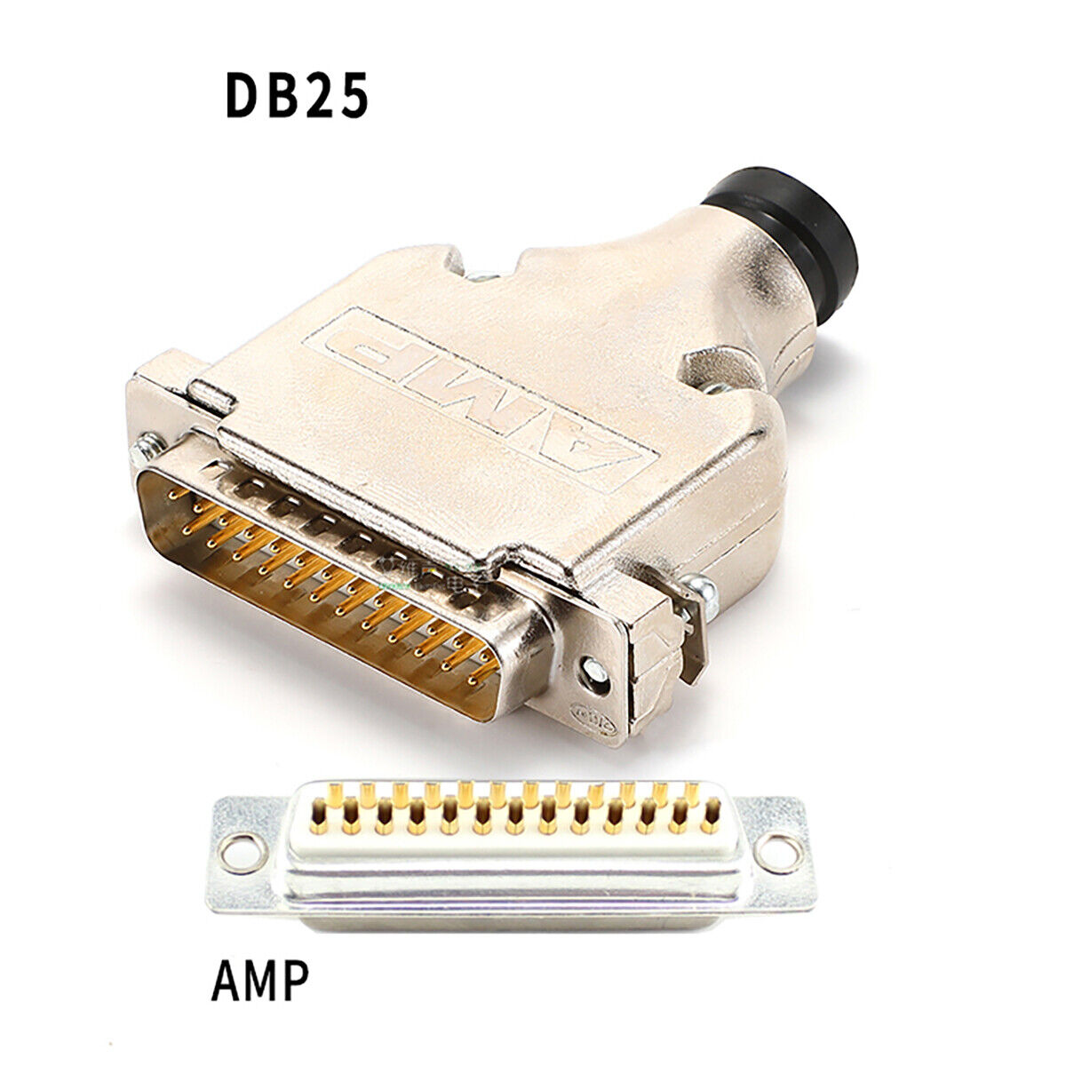 25-Pole D-SUB DB25 Socket Plug Solder AMP Connector Changer Coupler Adapter Lot