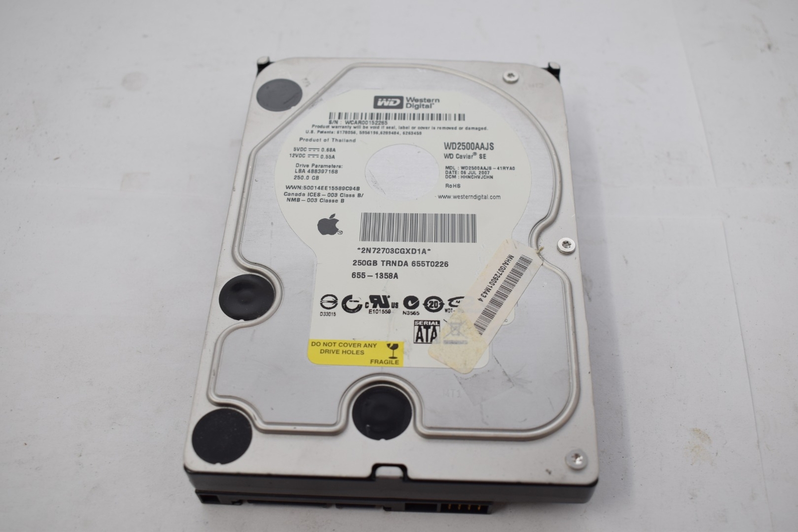 Western Digital 250GB Internal 7200RPM 3.5'' WD2500AAJS-41RYA0 HDD Hard Disk Dri