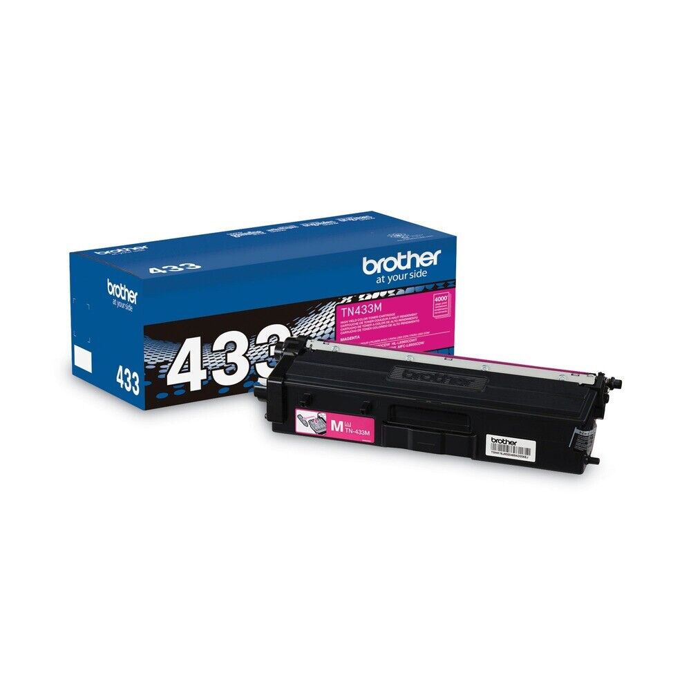 Brother TN433M 4,000 Page-Yield High-Yield Toner - Magenta New