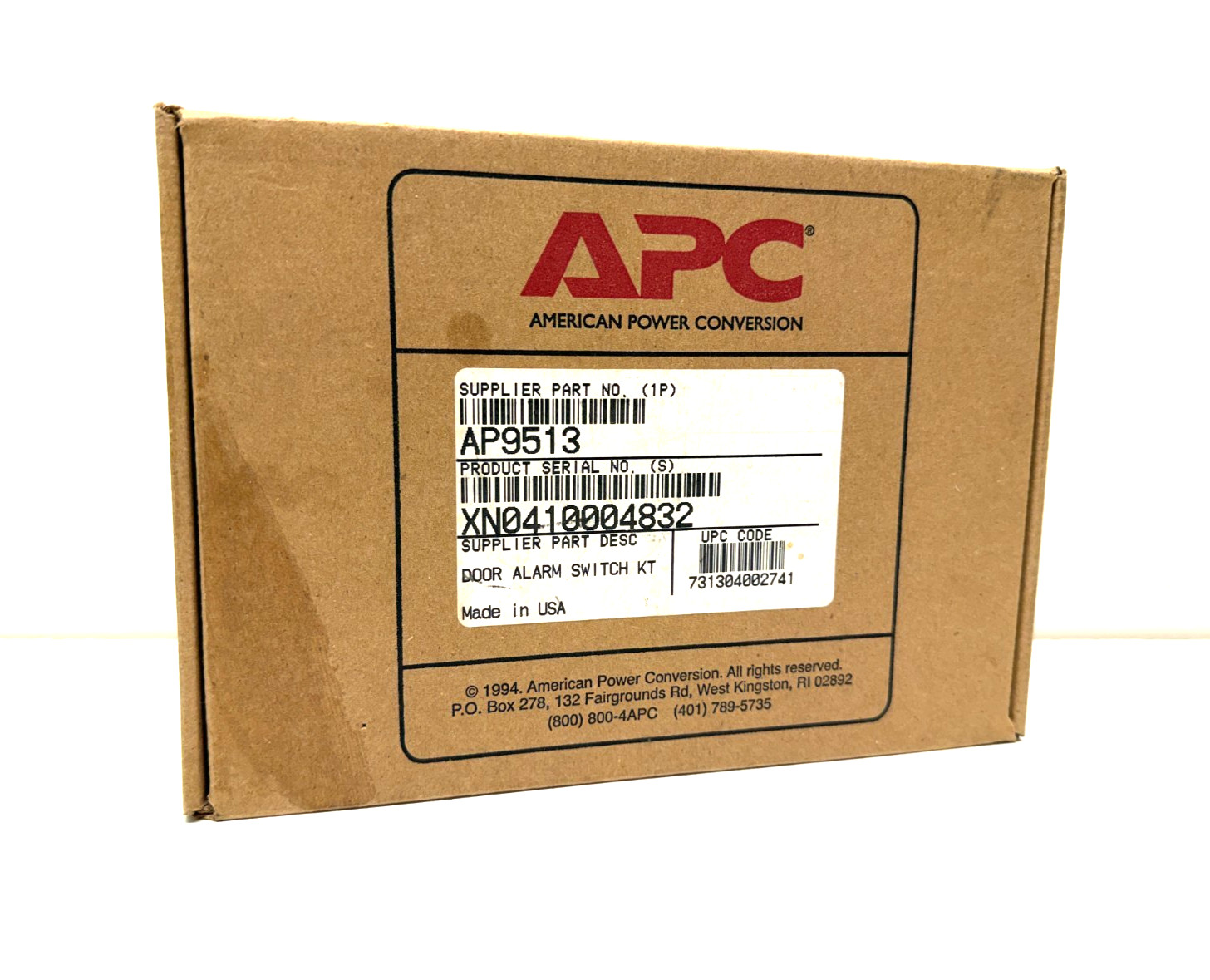 APC, American Power Conversion  AP9513 DOOR ALARM / MEASURE-UPS SWITCH (New)