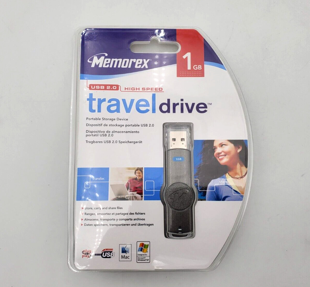 Memorex 1GB USB 2.0 High Speed Travel Drive 2006 New 