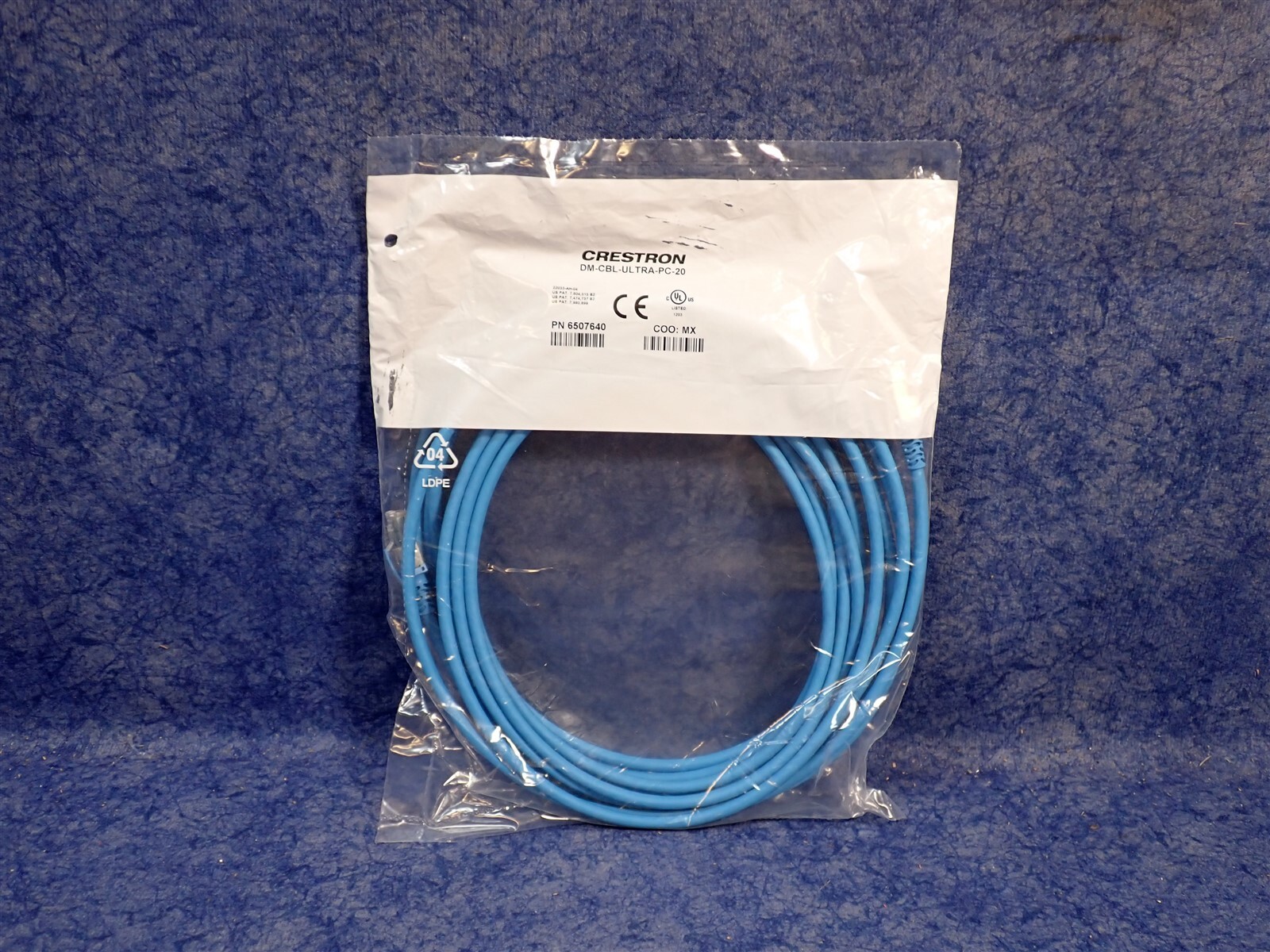 Crestron DM-CBL-ULTRA-PC-20 DigitalMedia™ Ultra Patch Cable, 20 ft, 6 m (BN320)