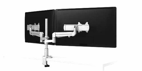 EVOLVE2-MS ~ Dual Motion + Slider Monitor Arm (SILVER) ~ Brand New Sealed Box