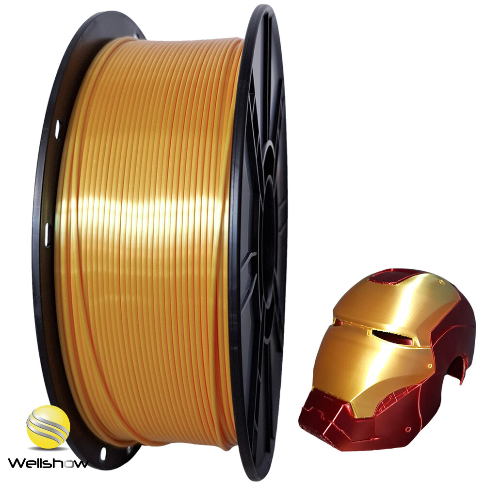 WELLSHOW Silk PLA Filament, Silk 3d Printer Filament 1.75mm, PLA filament 2.2lbs