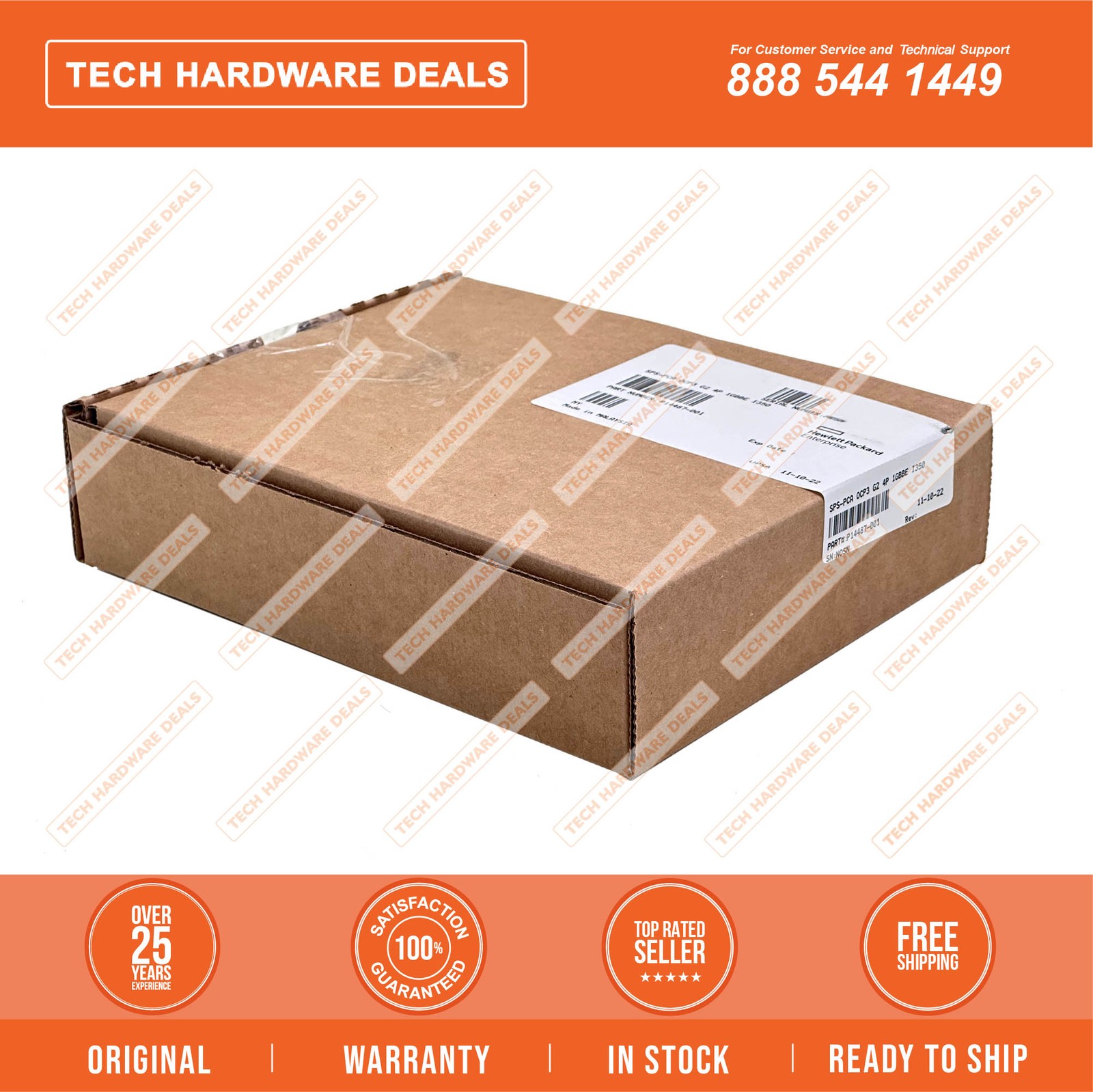 P14487-001  NEW SEALED Intel I350-T4 Ethernet 1Gb 4-port BASE-T OCP3 Adapter for