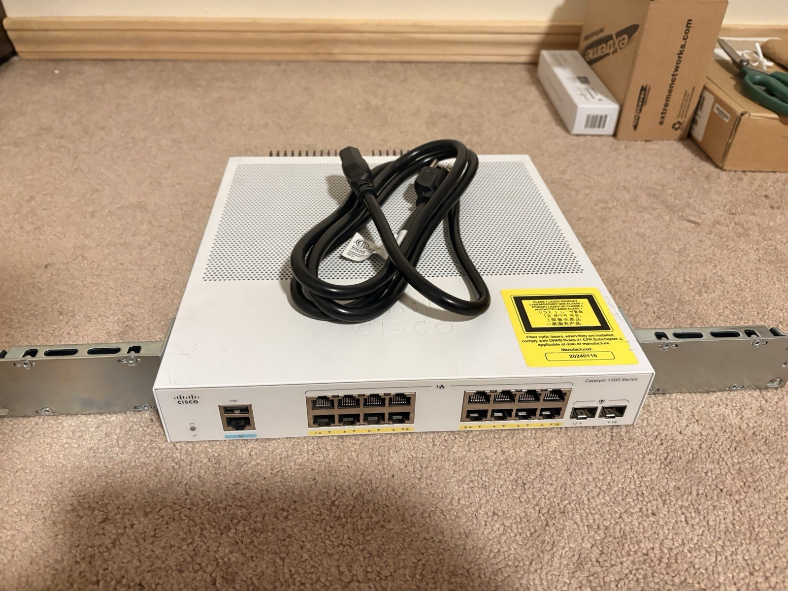 Cisco Catalyst C1000-16FP-2G-L 16-Port Gigabit PoE+ Switch 2x SFP 240W