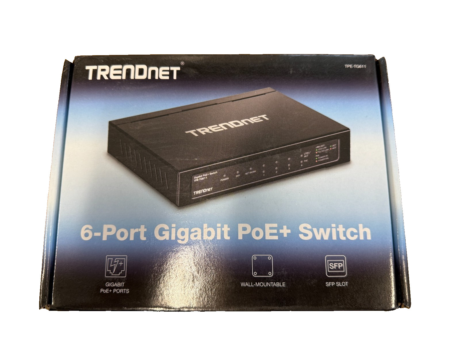 TRENDnet TPE-TG611 6-Port Gigabit PoE+ Switch