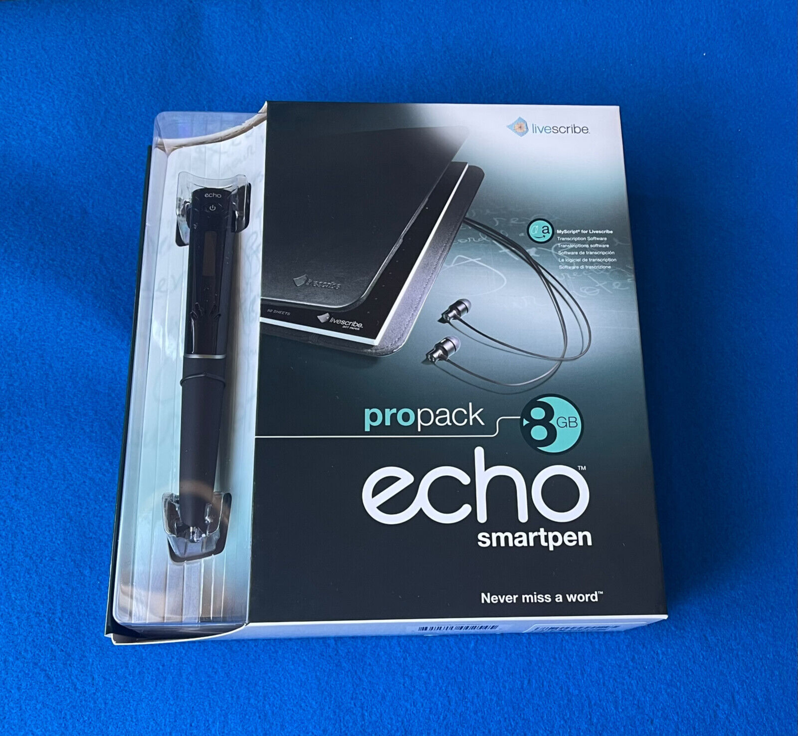 ⭐ Livescribe Echo Recording Smart Pen 8GB Mac Windows Compatible ⭐