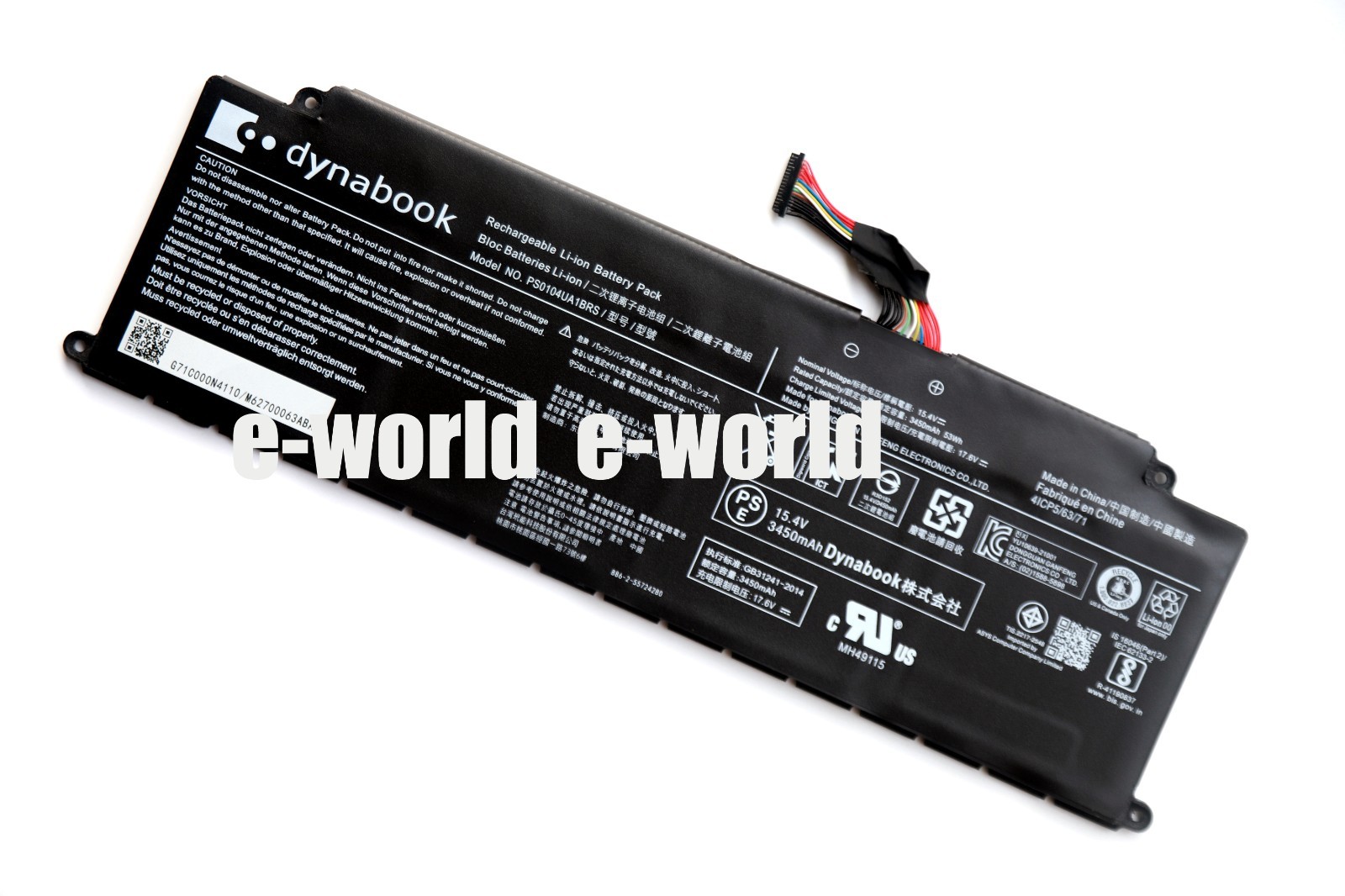Genuin PS0104UA1BRS Battery for Dynabook U30 Tecra A40-J-12E,A50-J,Portege X40-K