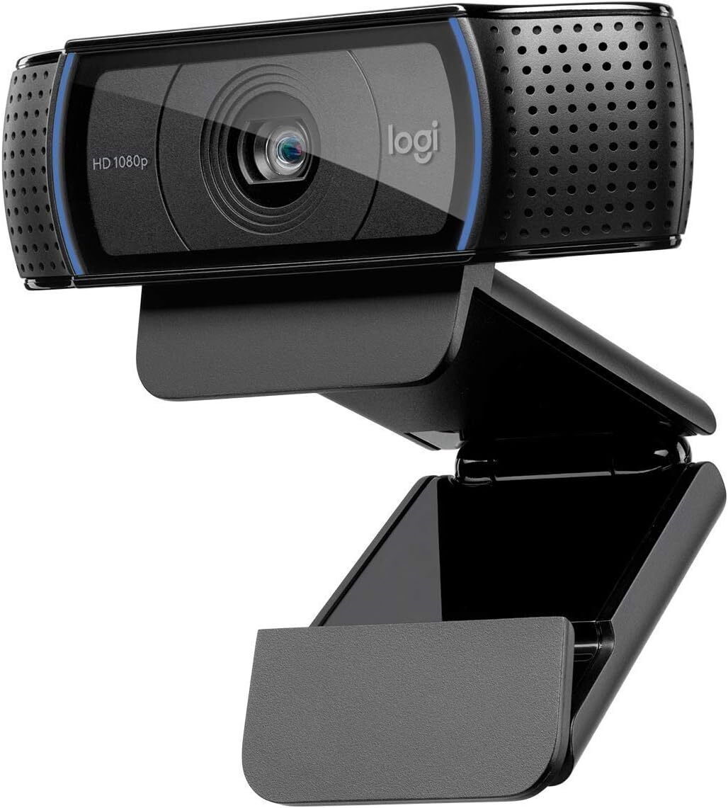 Logitech C920x HD Pro Webcam, Full HD 1080p/30fps Video Calling, Black
