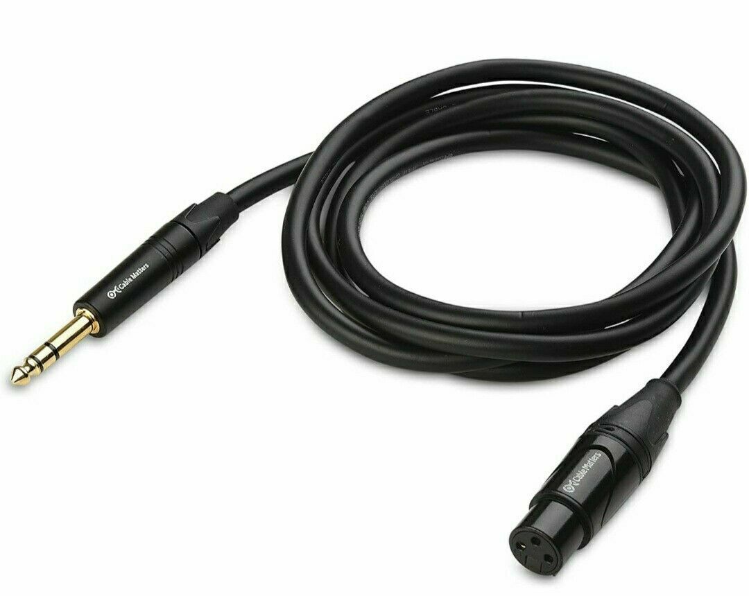 Genuine Cable Matters 6.35MM TRS to XLR M-F Balanced Cable 10 ft Length NEW