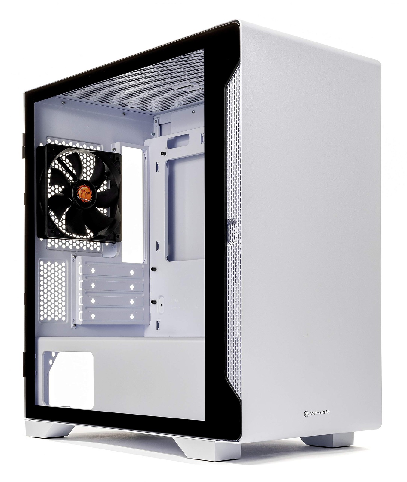 S100 Snow Tempered Glass Micro Computer Chassis Slim Compact Full Metal Design