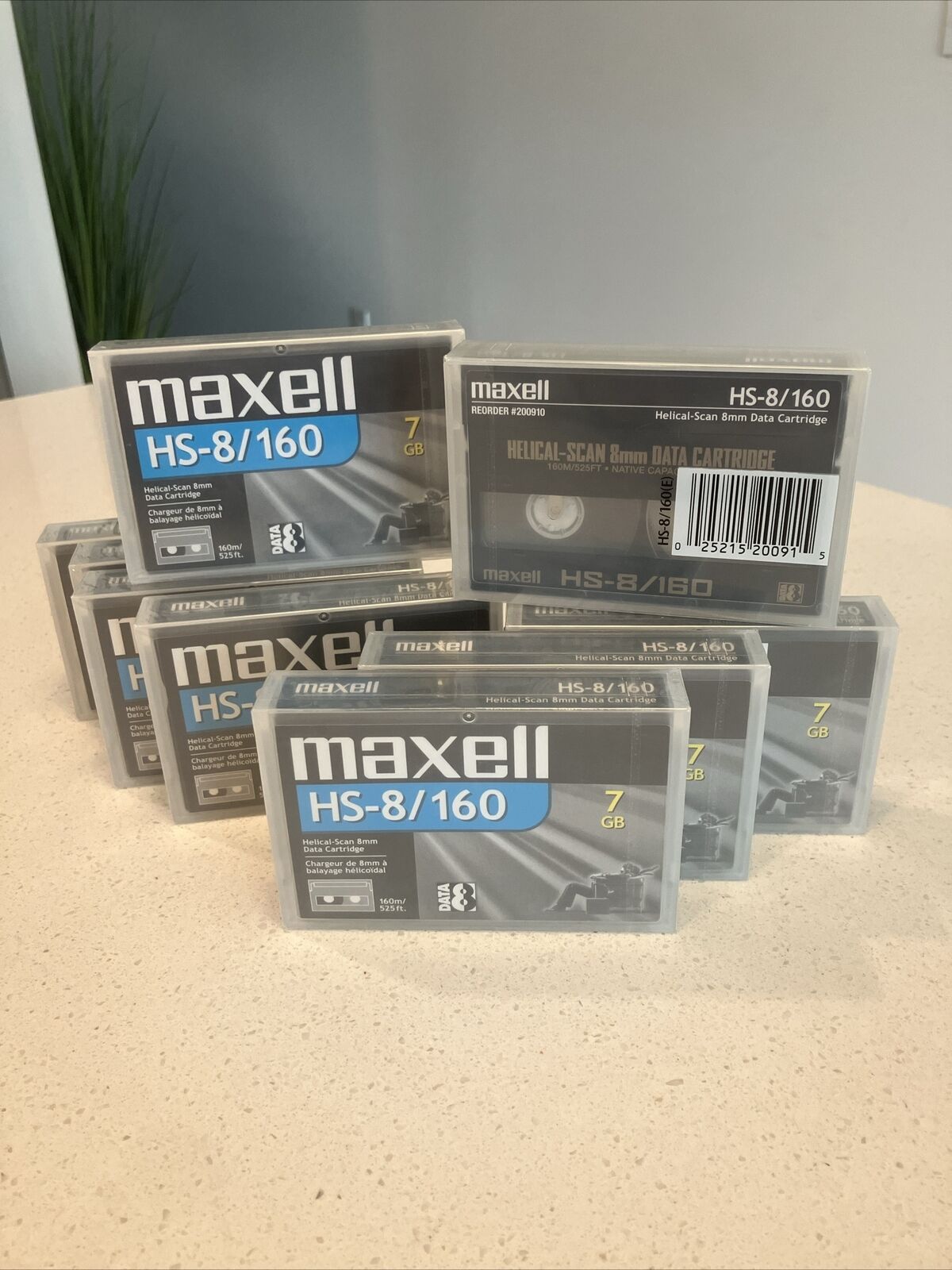 Maxell HS-8/160 7gb helical scan 8 mm data cartridge 9 Pack