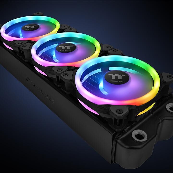 Thermaltake 120mm RIING TRIO RGB Radiator Fan 3 Pack RGB CL-F072-PL12SW-A  -F35