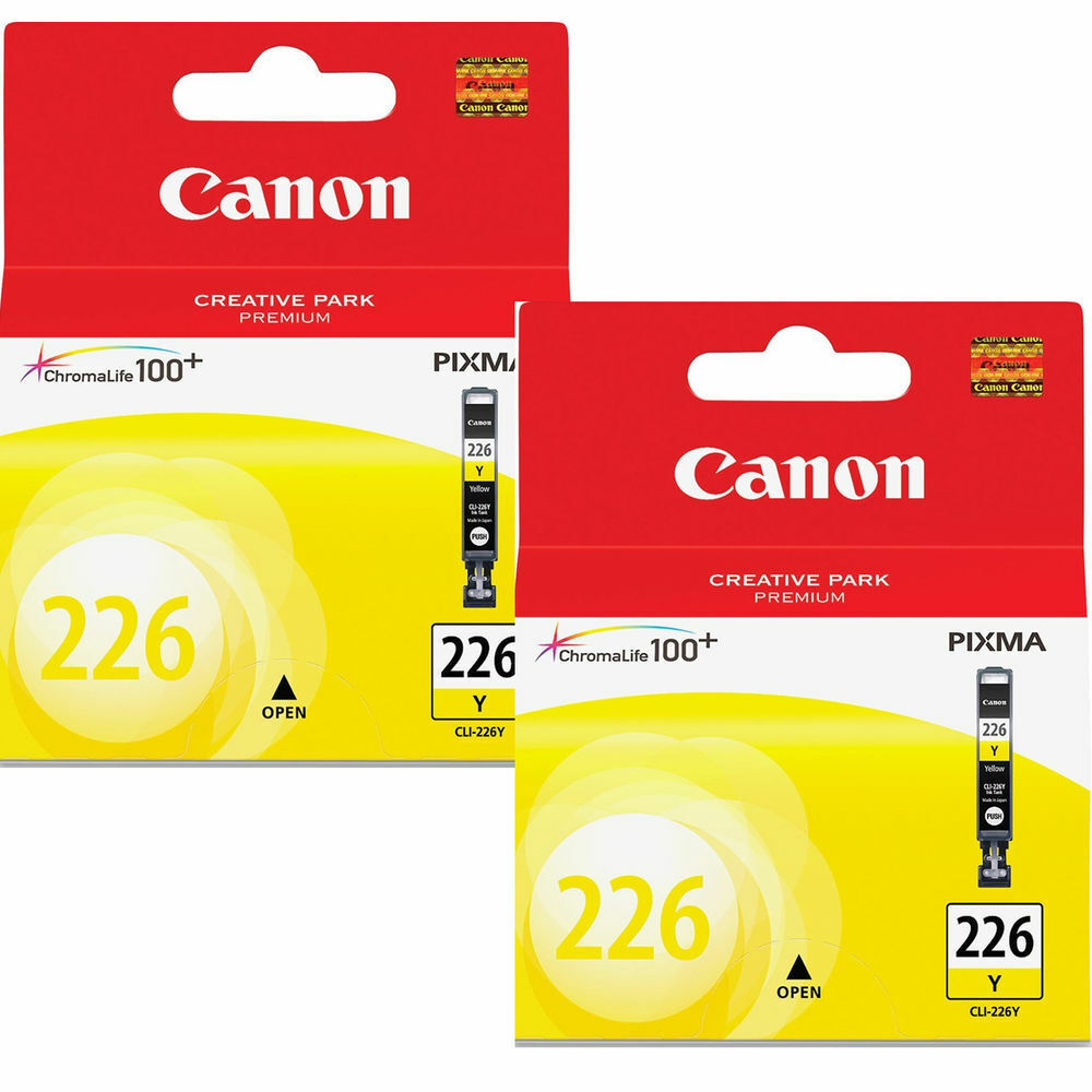 New Genuine 2PK Canon CLI-226 Yellow Ink Cartridges PIXMA MG8120 PIXMA MX892