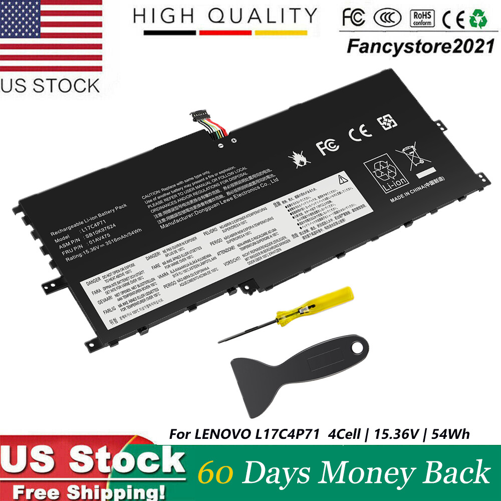 L17C4P71 L17M4P73 01AV475 Battery For Lenovo ThinkPad X1 Yoga 3rd Gen 2018 20LE