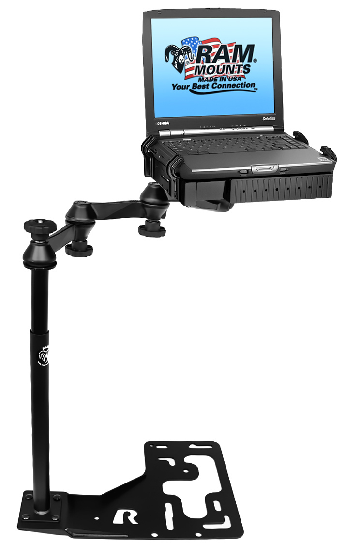 RAM Universal Laptop Mount for Heavy Trucks - Volvo, Kenworth, Peterbilt, Others