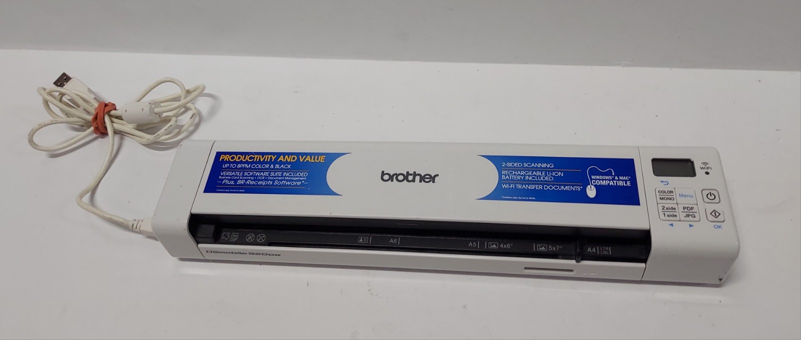 Brother DS-920DW DSmobile Wireless Duplex Mobile Portable Scanner Wifi (Tested)