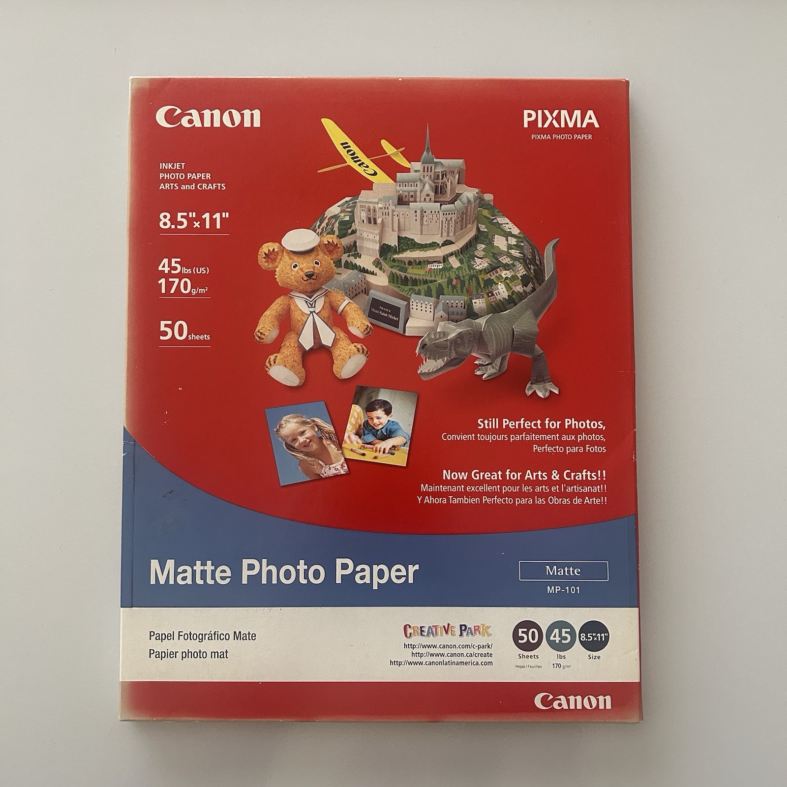 Canon Pixma Matte Photo Paper MP-101 8.5 x 11  50 sheets