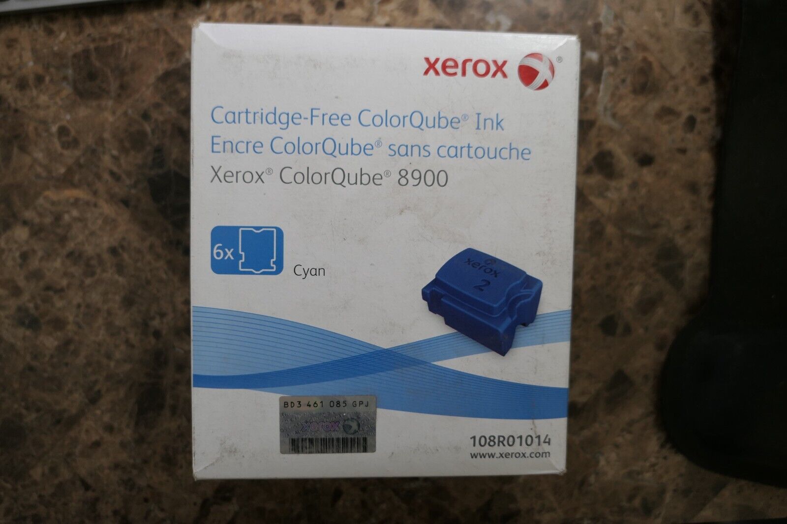 Genuine Xerox 108R01014 (108R1014) Cyan Ink 6-Pack - NEW SEALED