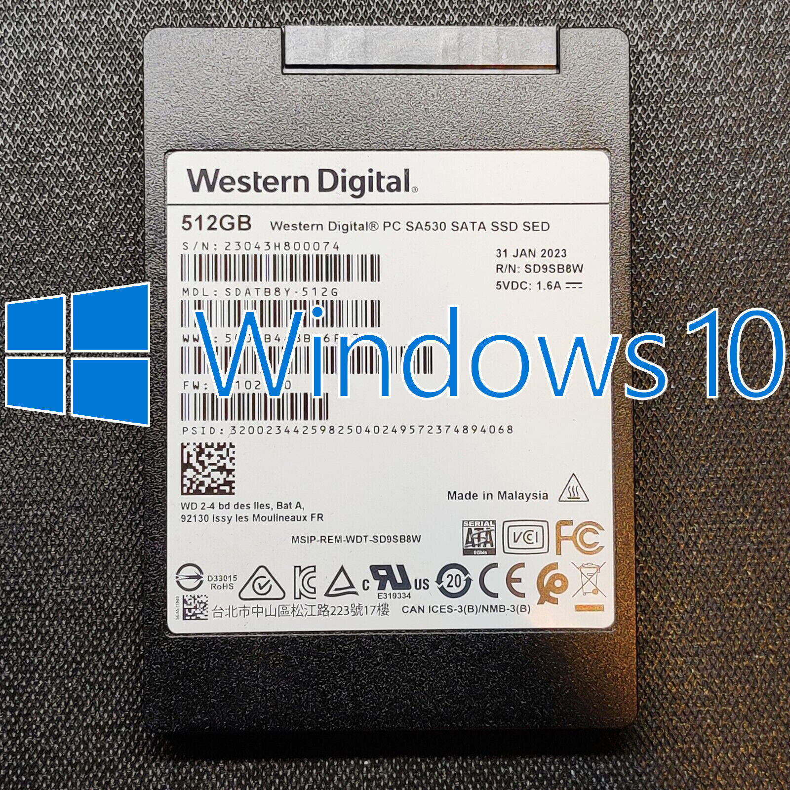 WD Western Digital 512GB 2.5