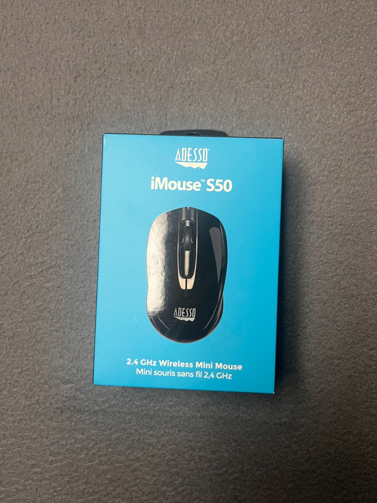 ADESSO iMouse S50 Wireless Mini Mouse Ambidextrous Design Work Home Brand New